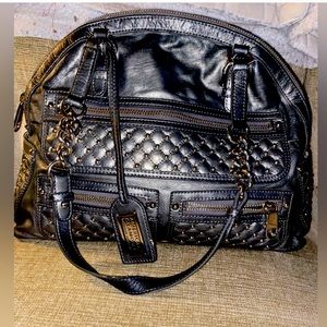 Badgley Mischa Silver American Glamour LG Shoulder BAG EUC